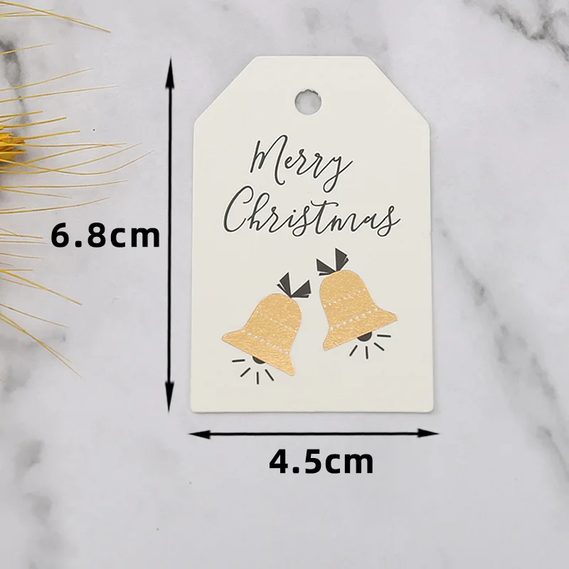 Christmas Tree Decoration Tag Christmas Cartoon Gift Box Decoration Card Accessories Small Label, Size: 6.8