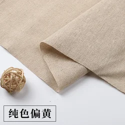 Wide Cotton Linen Fabric for Embroidery and DIY Sewing Projects - Greige Finish, 150cm Width (2)