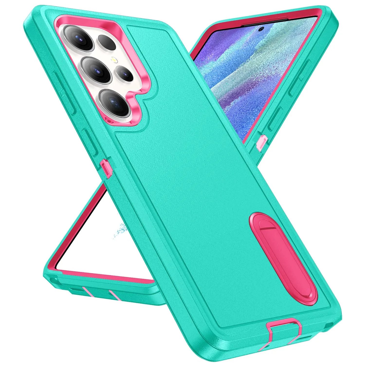 Durable Full Body Shockproof Rugged Kickstand Case with Anti-Scratch Protection