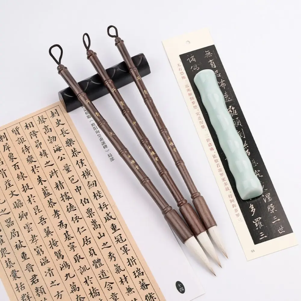 

Oil Watercolor Chinese Calligraphy Brush Traditional Oil Painting Scriptures Writing Brush Wolf hair High-end Art Paint Brush