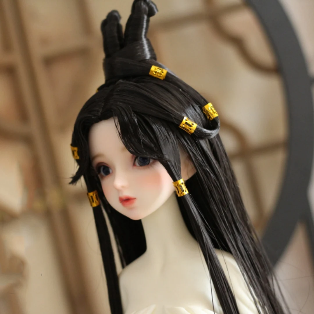 

customize 1/4 1/3 Scale BJD Wigs Ancient Hanfu Retro Hairstyle Hair Fairy Wig For MSD SD13 Big Girl SSDF Doll Accessories A1443