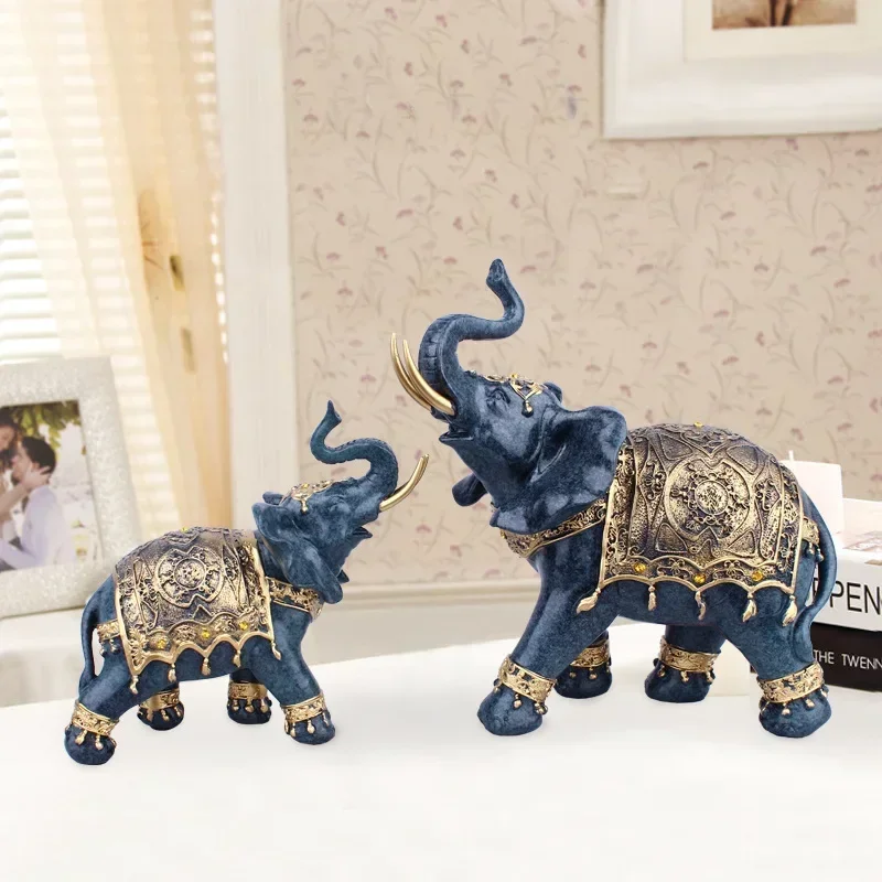 

Home Decorations Continental Resin Elephant Decoration Resin Crafts Cabinet Office Living Room Decoration