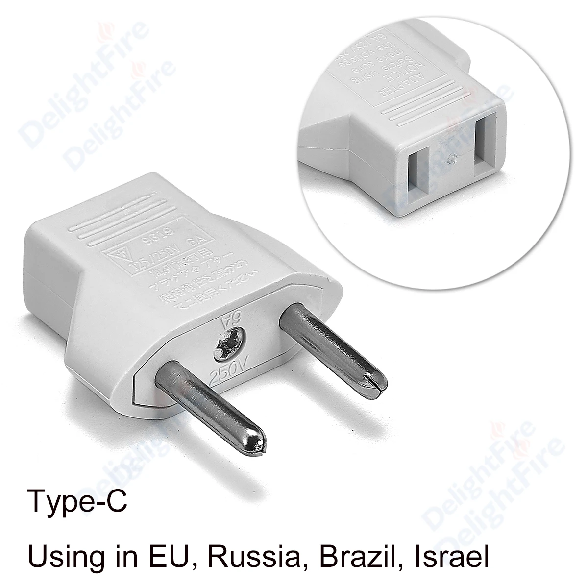 1pc/2pcs Adaptateur De Prise De Courant US Vers EU Euro Europe Adaptateur  De Prise De Courant Convertisseur De Prise De Courant Adaptateur De Voyage  Chine CN Vers EU Prise Électrique - Temu