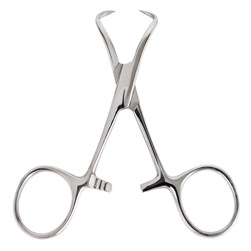 Dental Surgical Cloth Towel Clamp Forcep Stainless Steel 90mm Fixed Cloth Plier Orthopedics Lifting Pointed Surgery Tool