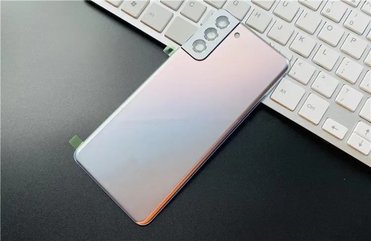 삼성 갤럭시 S21 플러스 5G G996 6.7 유리 배터리 뒷면 커버 수리 용 S21Plus 하우징 도어 후면 케이스 + 카메라 렌즈 교체