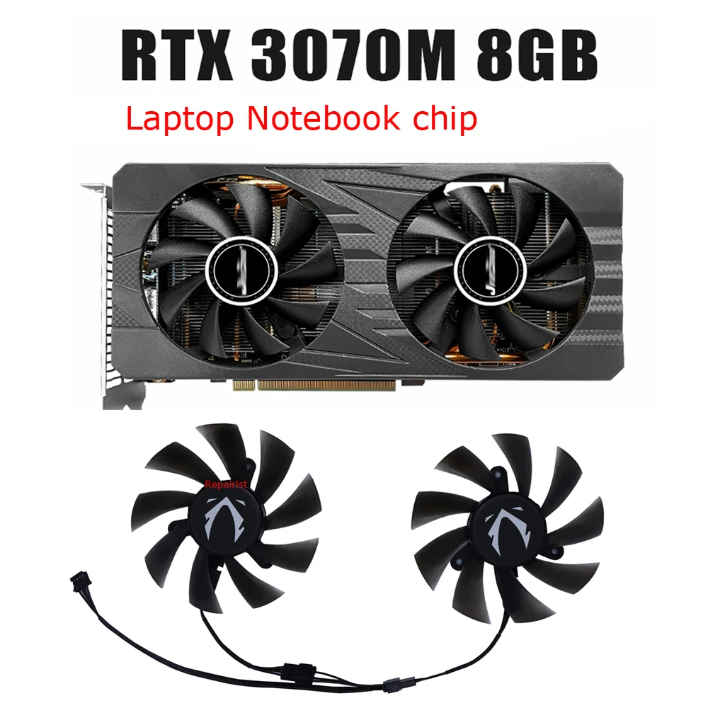 Coolerrefrigerador Gpuventilador Placa de Vídeopara Nvidia Laptop Chip Rtx 3070m 8gpara Jieshuo Laptop Chip Rtx3070m 8g Peças Setpla09215b12hga92s2hgpu