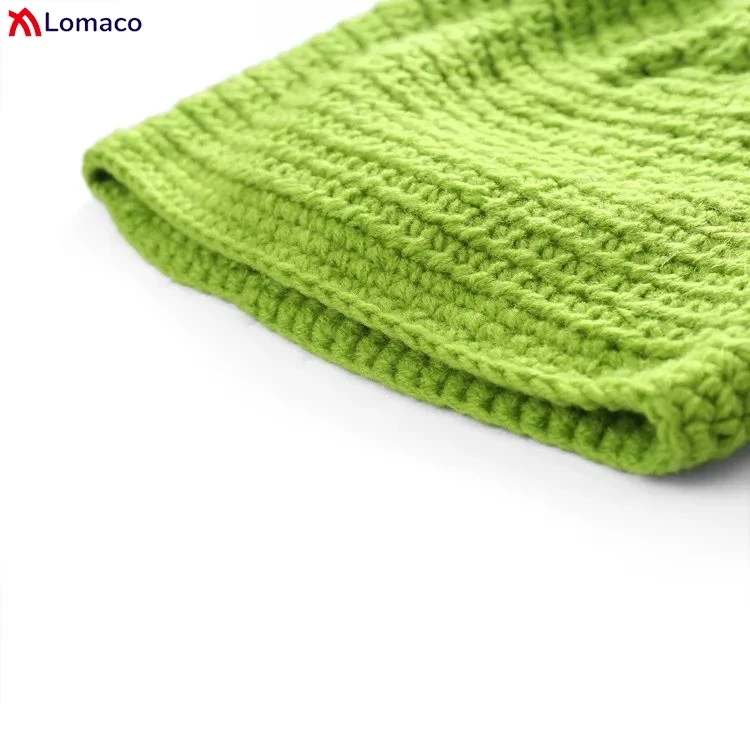 Winter Hats For Women Men Children Balaclava Monster Shrek Wool Hat Creative Funny Trumpet Caps Pure Hand Knitted Cap