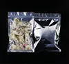 Flat Bottom Clear Front Aluminum Foil Zipper Bag Plastic Resealable Candy Snack Sugar Powder Spice Coffee Beans Storage Pouches 5