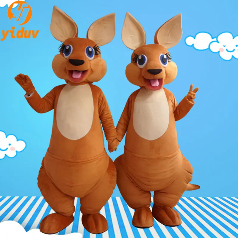 

Fashion Exotic Mascot Brown Kangaroo Cartoon Walking Doll Cosplay Costume Suit Christmas Halloween Cosplay Costume Dress Gift