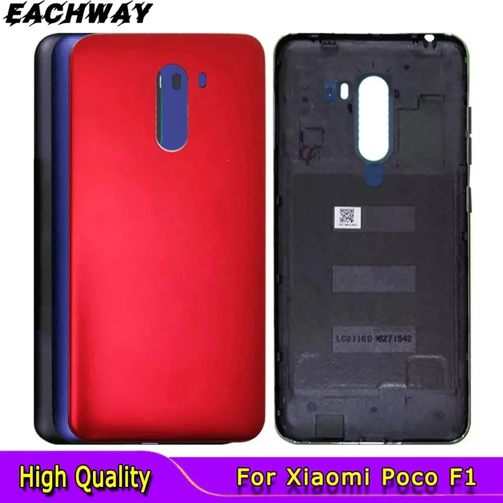 

New For Xiaomi PocoPhone F1 Battery Cover Side Button Power Volume Key For Xiaomi Poco F1 Rear Door Housing Case Panel