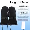 Electric Gloves Men Women USB Charging Electric Heated Winter Gloves Winter Skiing Snowboarding Can Touch Screen Snow Gloves 4