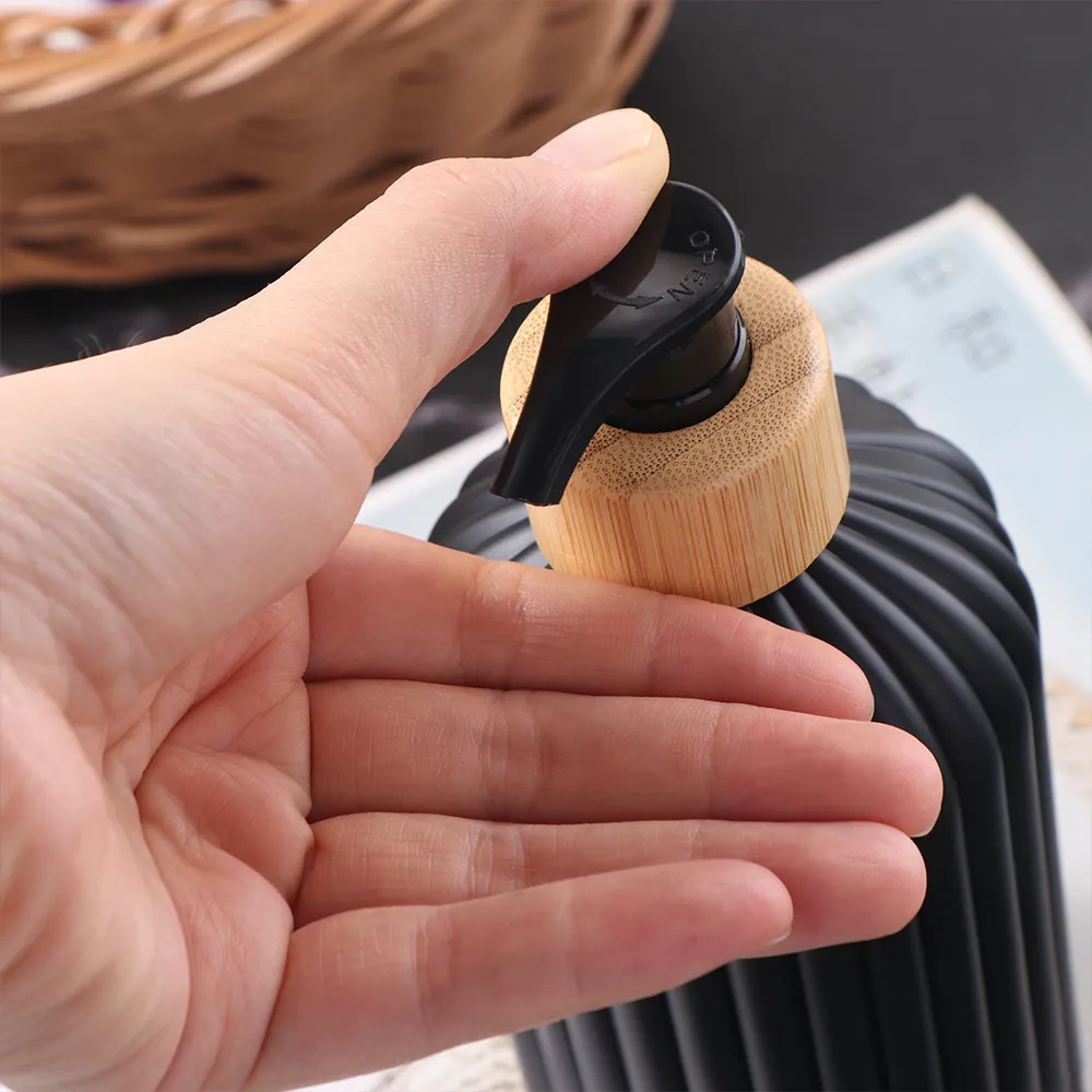 500ml Strip Soap Dispenser with Pump Empty Storage Jar Liquid Soap Bottle Rust Proof Waterproof Hand Soap