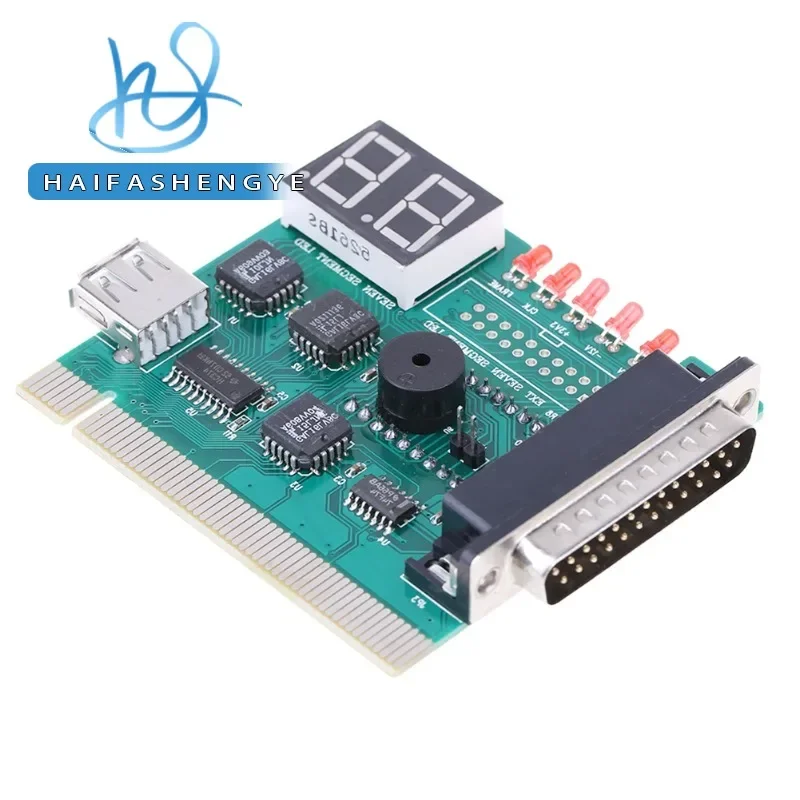 AK PCI & ISA Motherboard Tester Diagnostics Display 4-Digit PC Computer Mother Board Debug Post Card Analyzer printed circuit board
