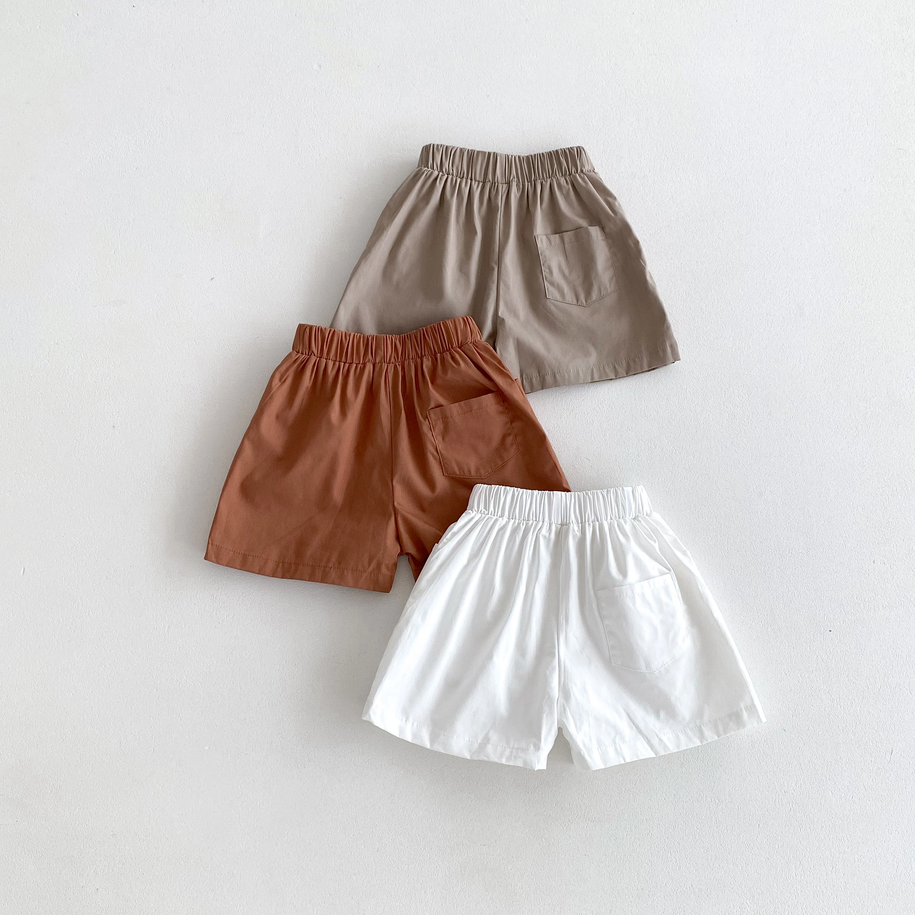 Korea Trend Baby Boys Shorts kids shorts Summer Cotton Breathable 3 Pockets Design Children Sports Pants 0-4 Yrs Girls Clothes
