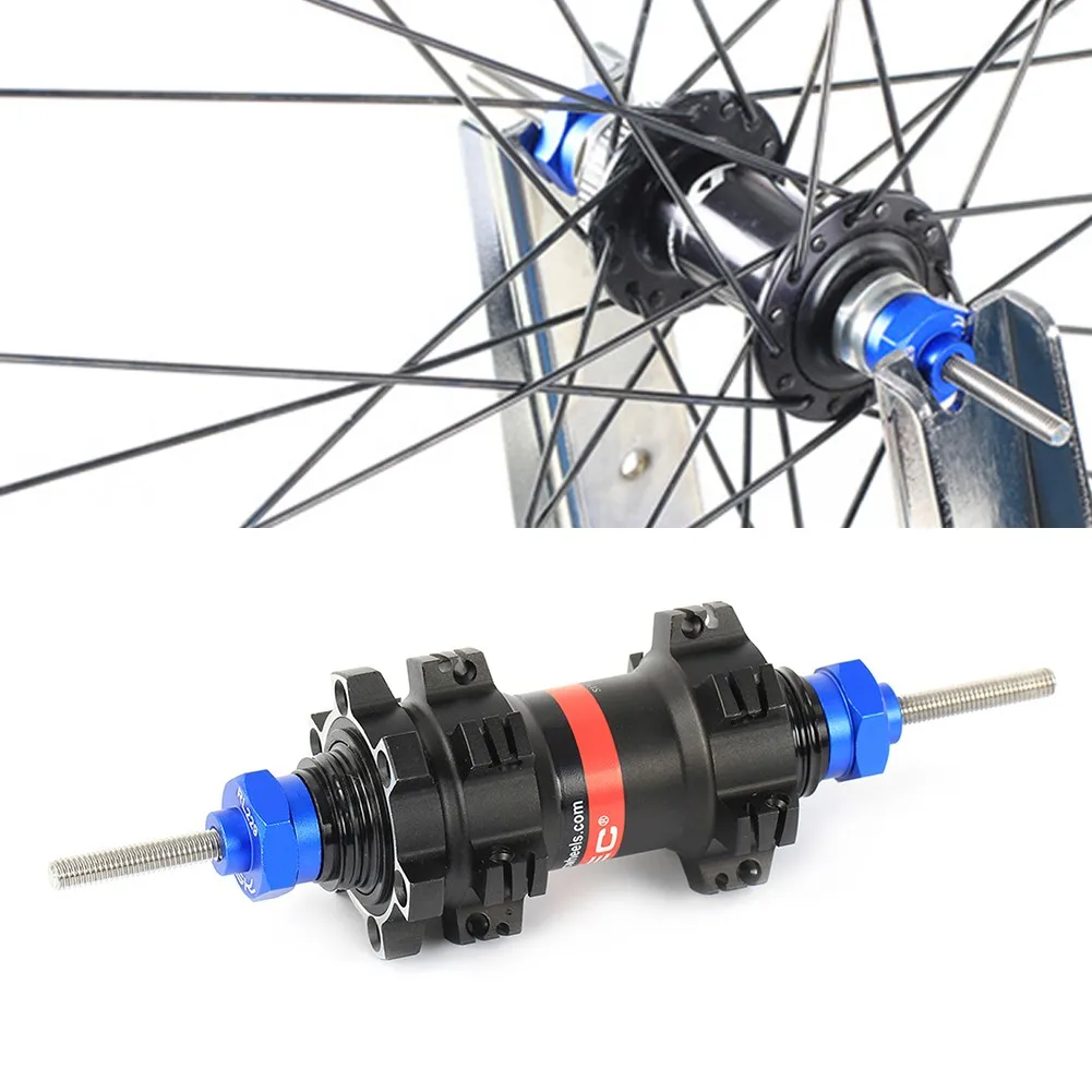 

Bicycle Accessories Cycling Bike Hub Rim Tuner Wheel Truing Stand Adapter Hub Tool Rim Tuner 20/15/12mm QR Thru Axle Adaptor