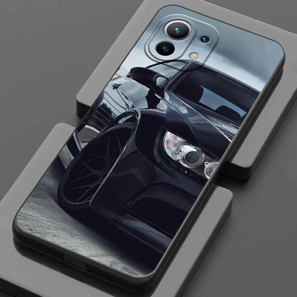 Sleek Men's Sporty Car Design Phone Case - Durable Back Cover