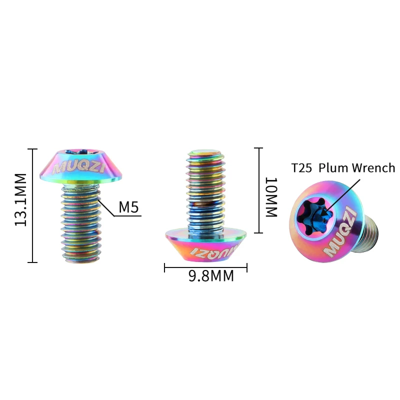 Titanium Screw Bike Disc Brake Rotor Bolts 6PCS