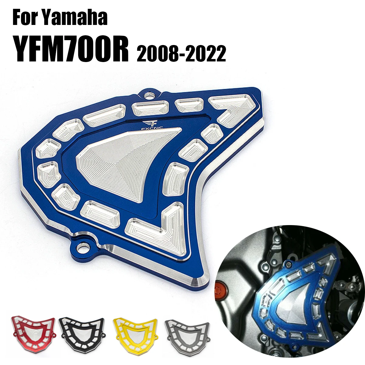 

For Yamaha YFM700R 2008-2022 CNC Front Sprocket Cover Case Saver Protector Chain Guard YFM 700R Raptor 700 R 2009 2010 2011 2012