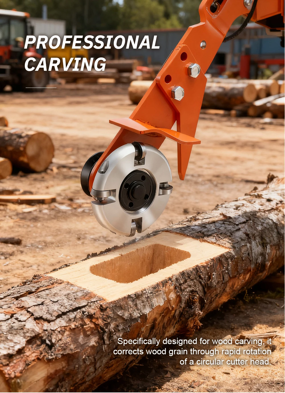 Manual Wood Slot Cutter Heavy-duty Chainsaw Woodworking Grooving Tool Wood Groov