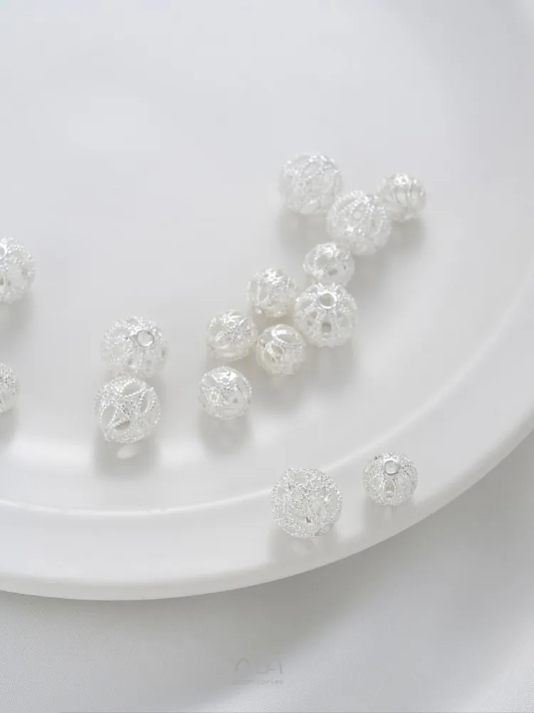 Рисунок 4 - Толстые серебряные полые цветочные шарики