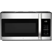 30-inch over range microwave, stove microwave, 1000 watts, LED light, 13.5 "glass turntable, stainless steel 1