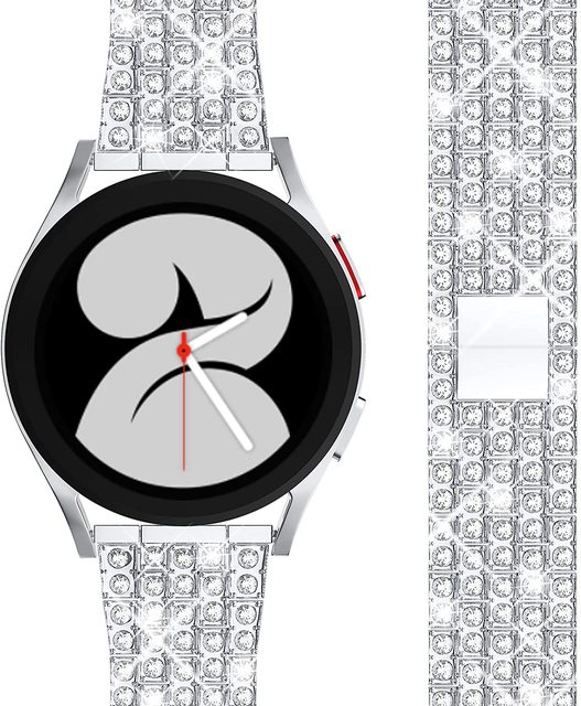 22mm Band for Samsung Galaxy Watch 4/Classic/46mm/42mm/active 2 Gear s3 Metal Diamond bracelet Huawei GT/2/GT2/3 Pro strap
