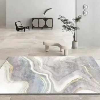 Modern Nordic Geometric Pattern Carpet Area Rug Simple Living Room Coffee Table Room Bedroom Mat