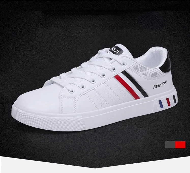 

Men Vulcanized Shoes Lightweight Breathable Men Vulcanized Shoes Flat Lace-Up Sneakers Men White Business Travel Tenis Masculino