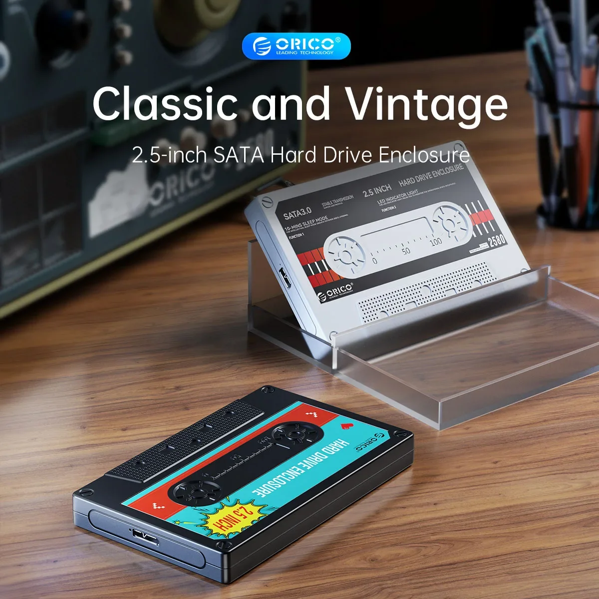 2.5'' HDD Enclosure SATA to USB3.0 External Hard Drive Case 5Gbps / 6Gbps Type-C HDD Case DIY Sticker PC Accessories