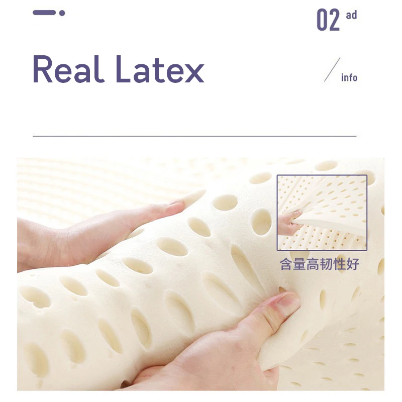 Thailand 100% Natural Latex Mattress Home Single Double Mats With Cover