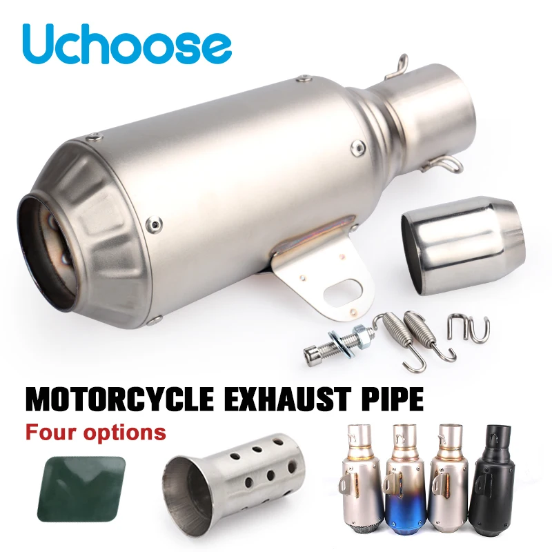 Universal Motorcycle Exhaust Tail Pipe 3651mm Slipon Muffler With