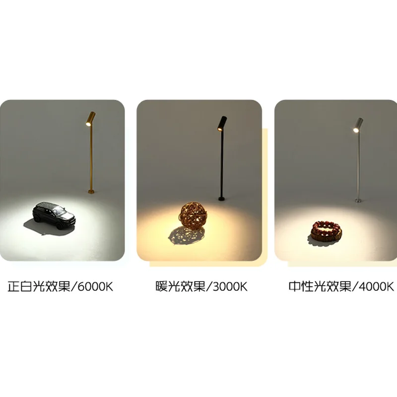 3W Dimmable 300mm/350mm LED spotlights Showcase Light wall lamp For Exhibition Display AC110V220V DC12V Led Spot Jewelry Display 6