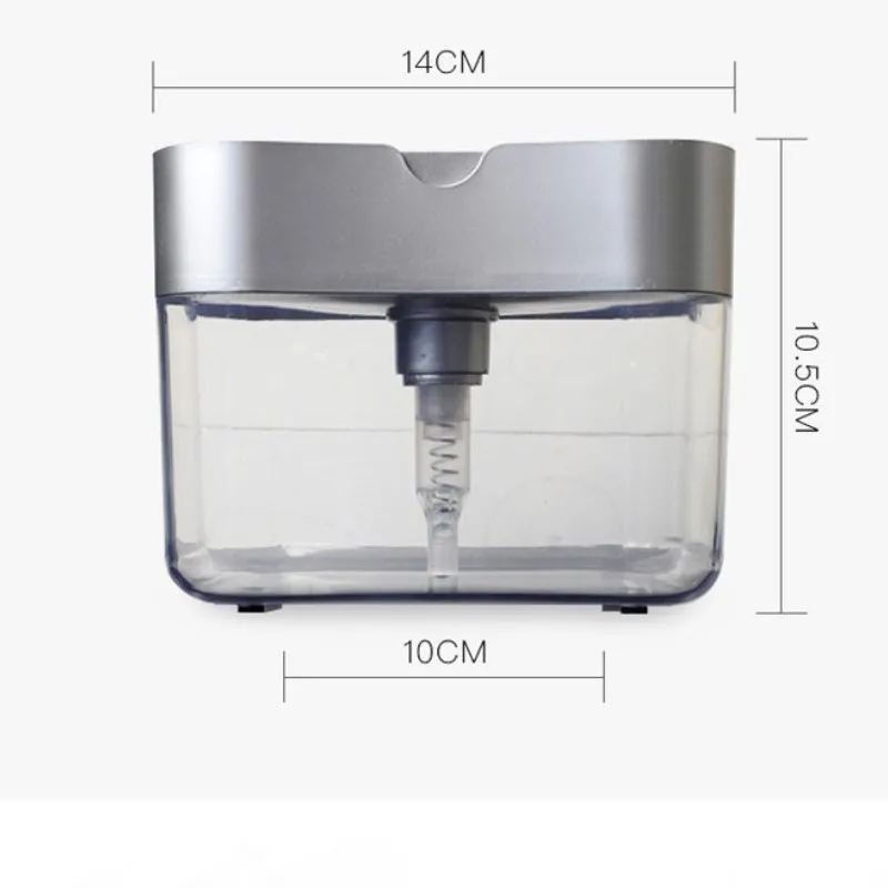 Dish Soap Box Hand Press Liquid Dispensing Tools with Sponge Holder Detergent Dispenser Set Portable Dishwashing Accessories soap dispenser hand sanitizer dispenser shampoo dispenser soap dispenser bottle soap liquid box foaming soap dispenser foam pump bottle
