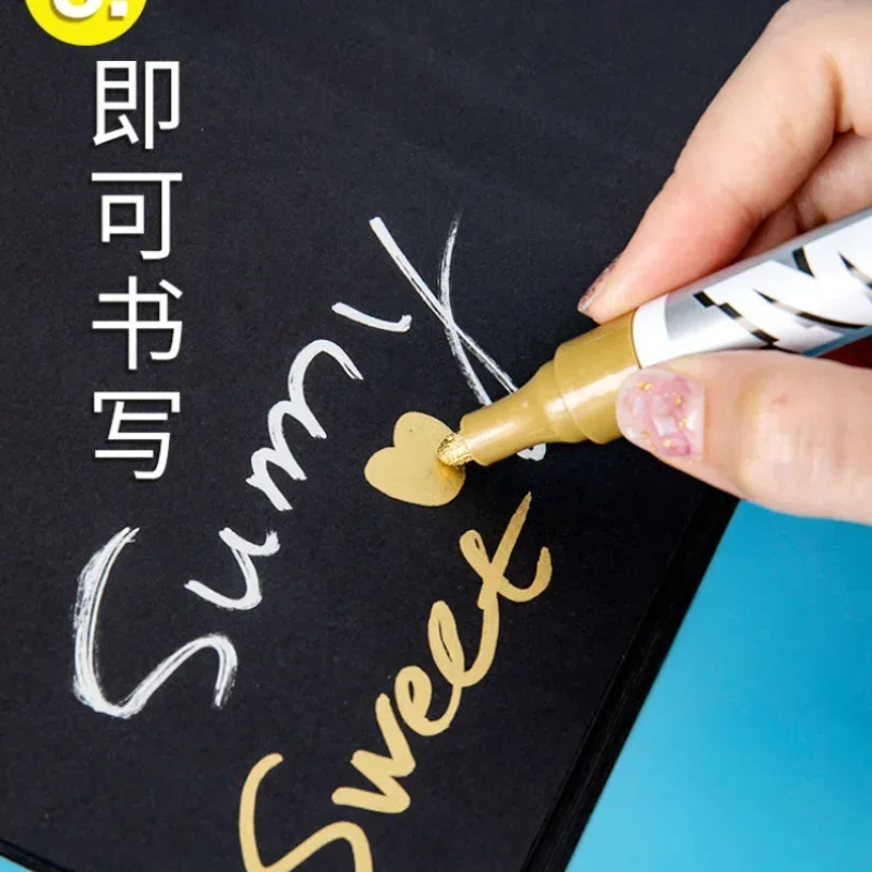 Car paint scratches repair brush pen waterproof water paint marker pen car tire tread care automotive black white red silver