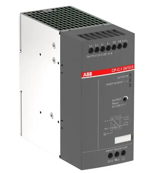 

Оригинальный блок питания ABB с переключателем, Φ 24/10.0 100-240VAC, 90-300VDC