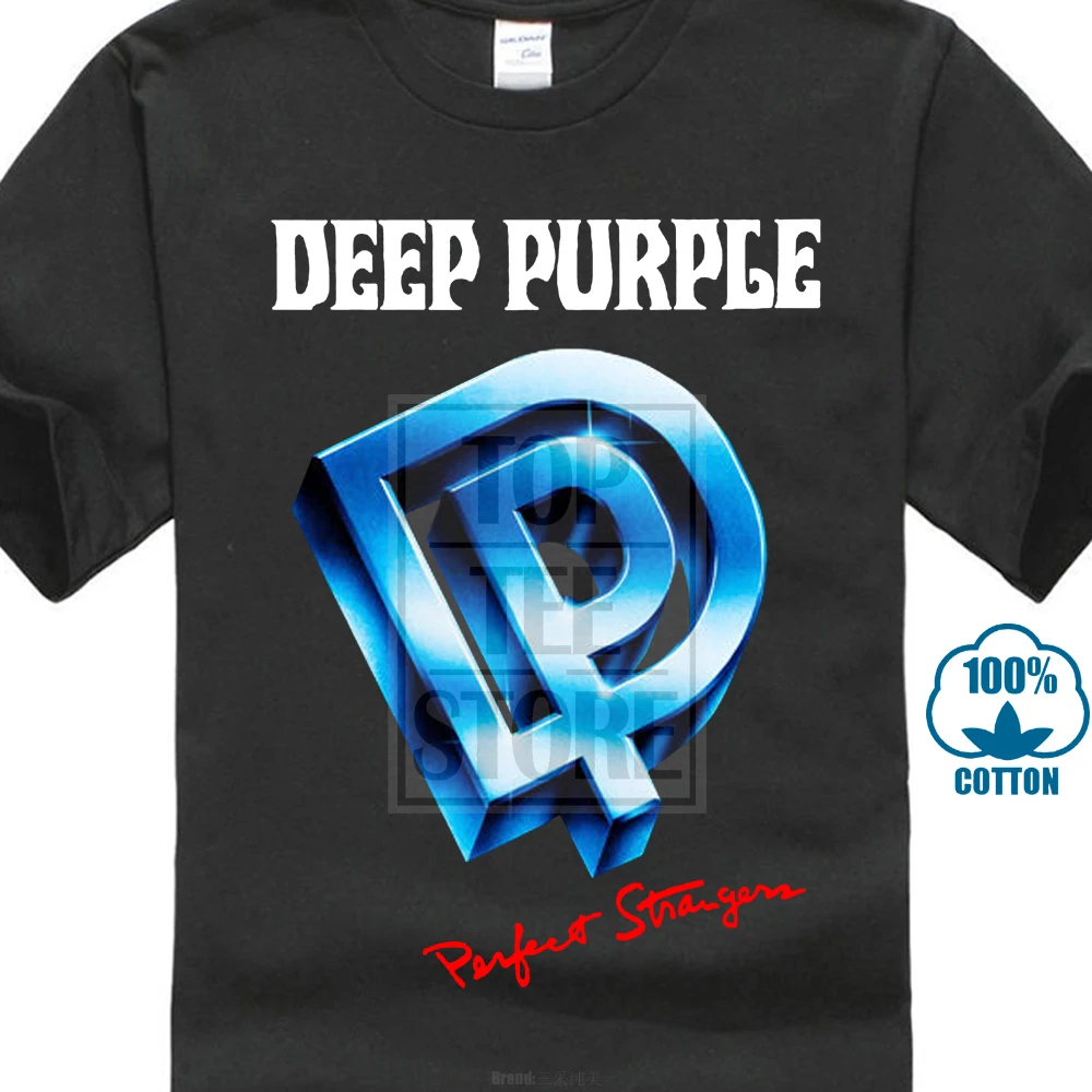 

2017 Brand T Shirt Men Fashion Deep Purple Perfect Stranger'84 Men'S T Shirt