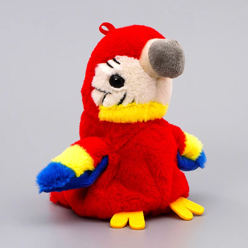 Mini Bird Toys Screams Parrot Interactive Keychain for Electric Interactive Toy