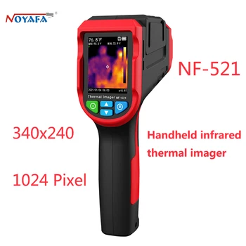 Noyafa Nf 521 휴대용 적외선 열화상 장치, 340x240 해상도 이미지 1024 픽셀 센서, 바닥 난방 감지기, 온도계