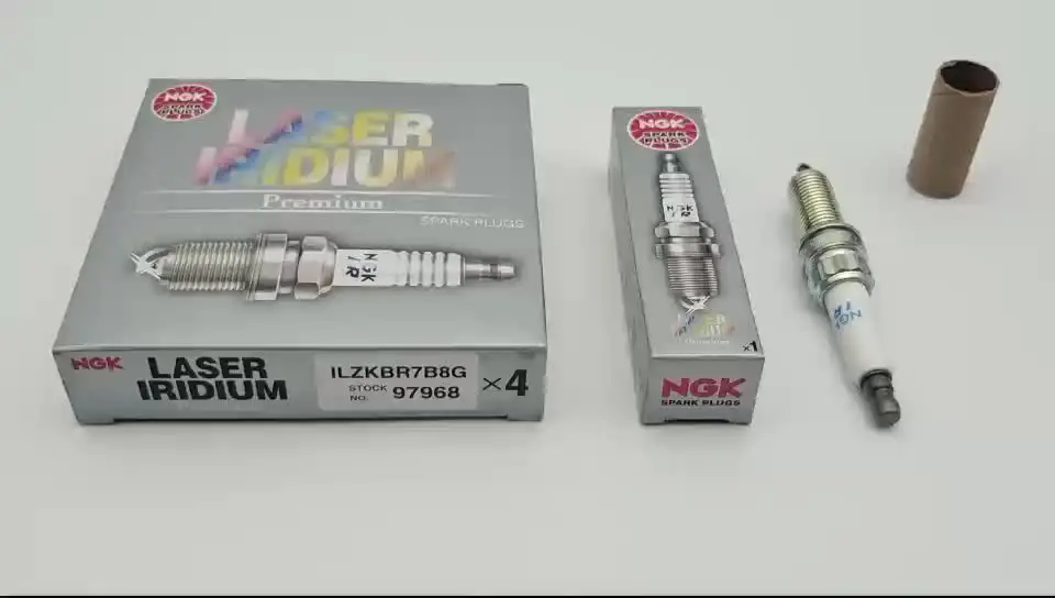 4/6Pcs Original NGK Iridium Platinum Spark Plug ILZKBR7B8G