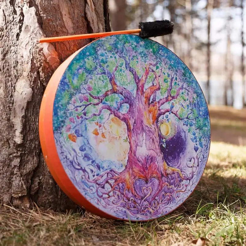Shaman Drum Love Tree Shaman Drum Percussion Instruments For Adults 10 Inches Hand Shamanic Drums Women Man Frame Gift For