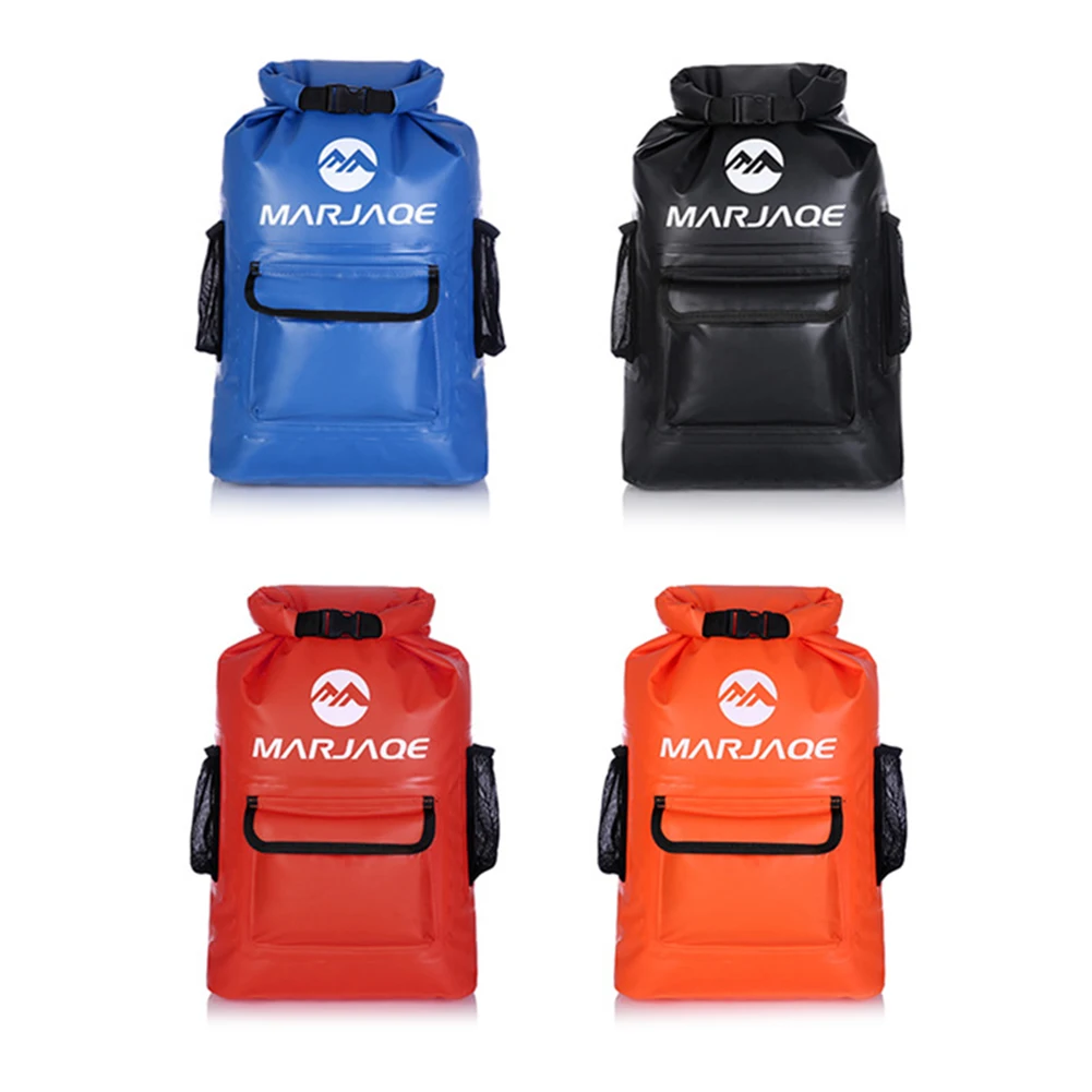 22L Waterproof Backpack Floating Dry Bag Roll-Top Closure Drifting Shoulder Bag Large Capacity for Swimming Hiking Camping