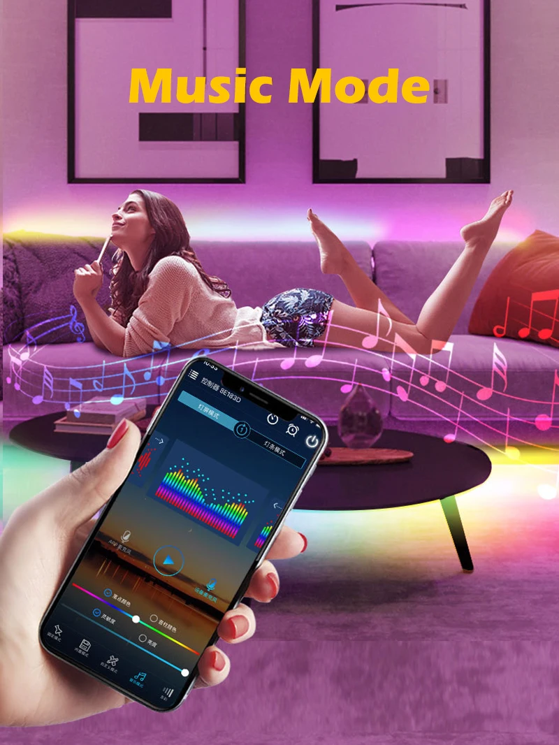 Controlador Bluetooth de Música para Tira LED Pixel Direccionable (5V-24V) S9eb38866f1294627879547565826ad3dd