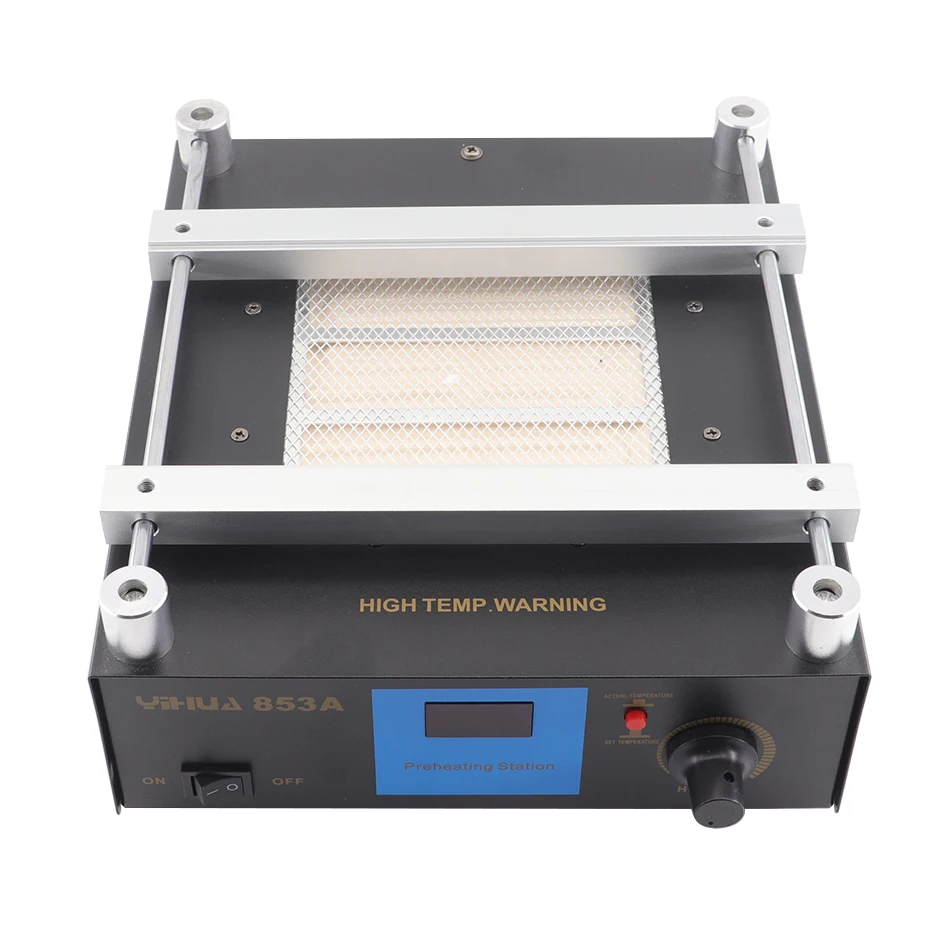 YIHUA 853A SMD BGA Rework Soldering Station Preheating Desoldering Welding Tools PCB Holder Rework Soldering Station Bottom Heat
