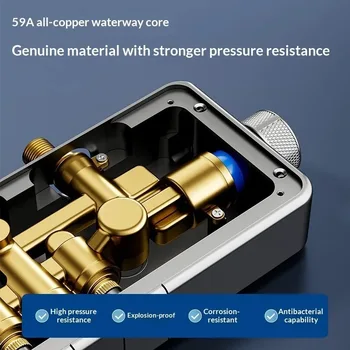 ระบบฝักบัวอาบน้ำสีดำ Bіla Piano แบบไม่มีก๊อกผสม อุปกรณ์ห้องน้ำอัจฉริยะ หัวฝักบัวอาบน้ำ ระบบควบคุมอุณหภูมิ Ado ฝักบัวอาบน้ำ 2