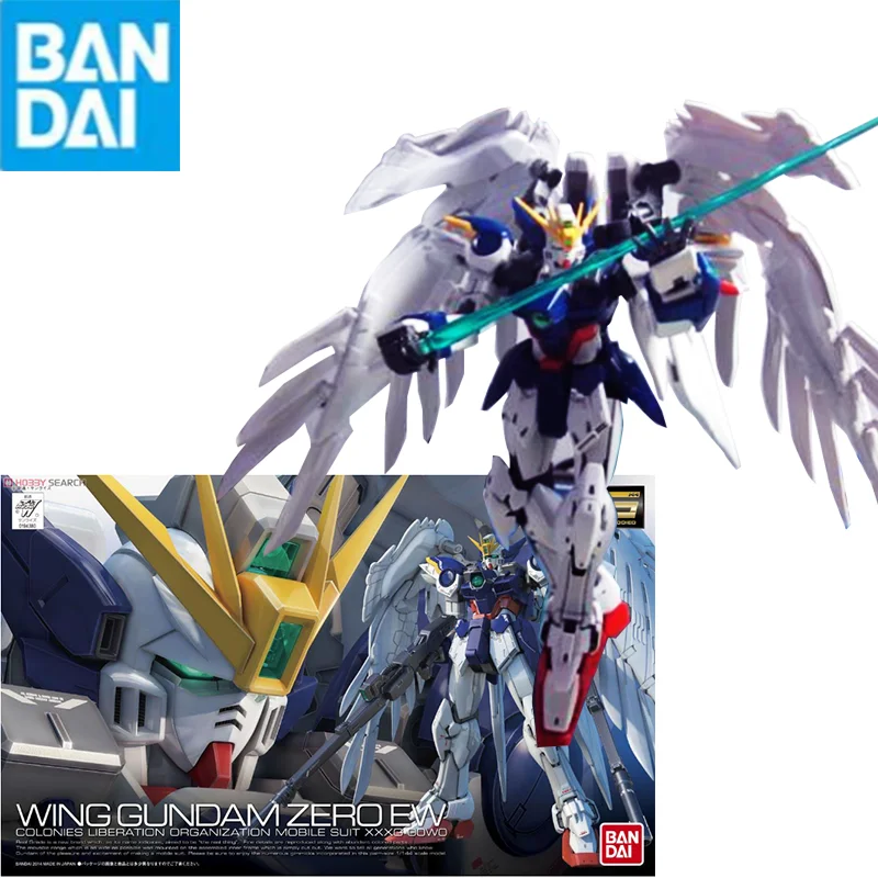 

Bandai Gunpla Rg 17 1/144 Wing Zero Ew Gundam Assembly Model Movable Joints High Quality Collectible Doll Toys Models Kids Gift