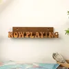 Now Playing Vinyl Record Stand Display Wall Mount Solid Wood Album Shelf Bracket Hanging Storage LP Holder Retro Gift for Music 1