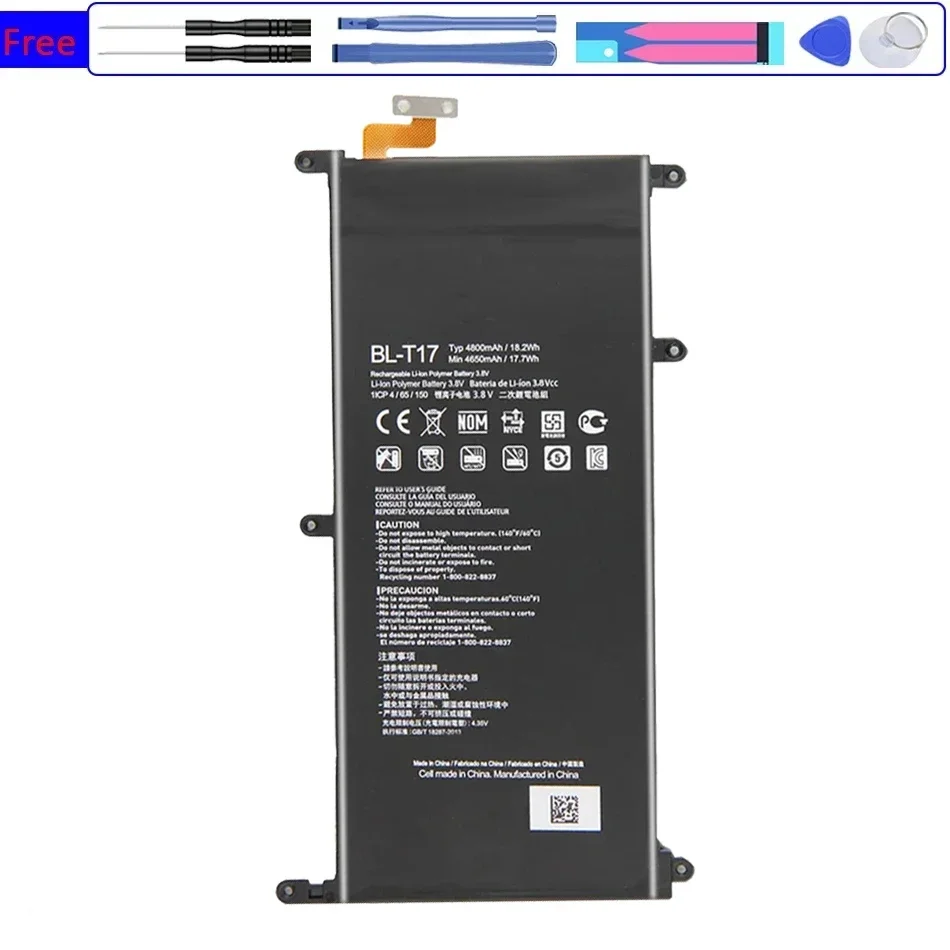 Stable Tablet Battery 4800mAh BL-T17 For LG G Pad X 8.3 VK815 VK810 V520 V522