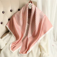 Luxury Love Tree Print Designer 90 Square Scarf Twill Silk Women Head Shawls Wraps Neck Scarves Hijab Bandana Pashmina Handband 1