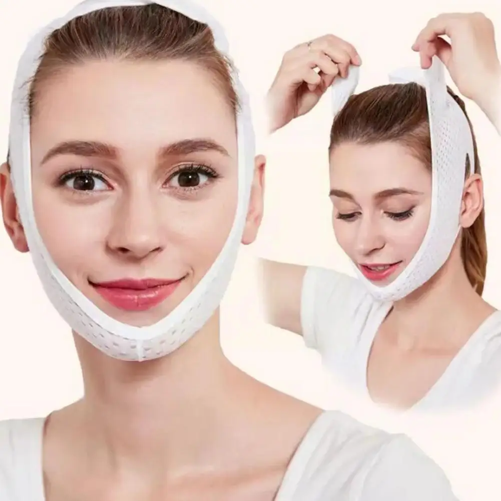 Slimming Face V-Fit Lift Up Belt Thin Neck Mask Sleeping Chin Care Shaper Belt Reduce Double Bandage