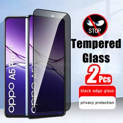 Anti - Spy Privacy Tempered Glass Screen Protector, 2 - Pack - OPPO A5 Pro 5G (2 Pieces)